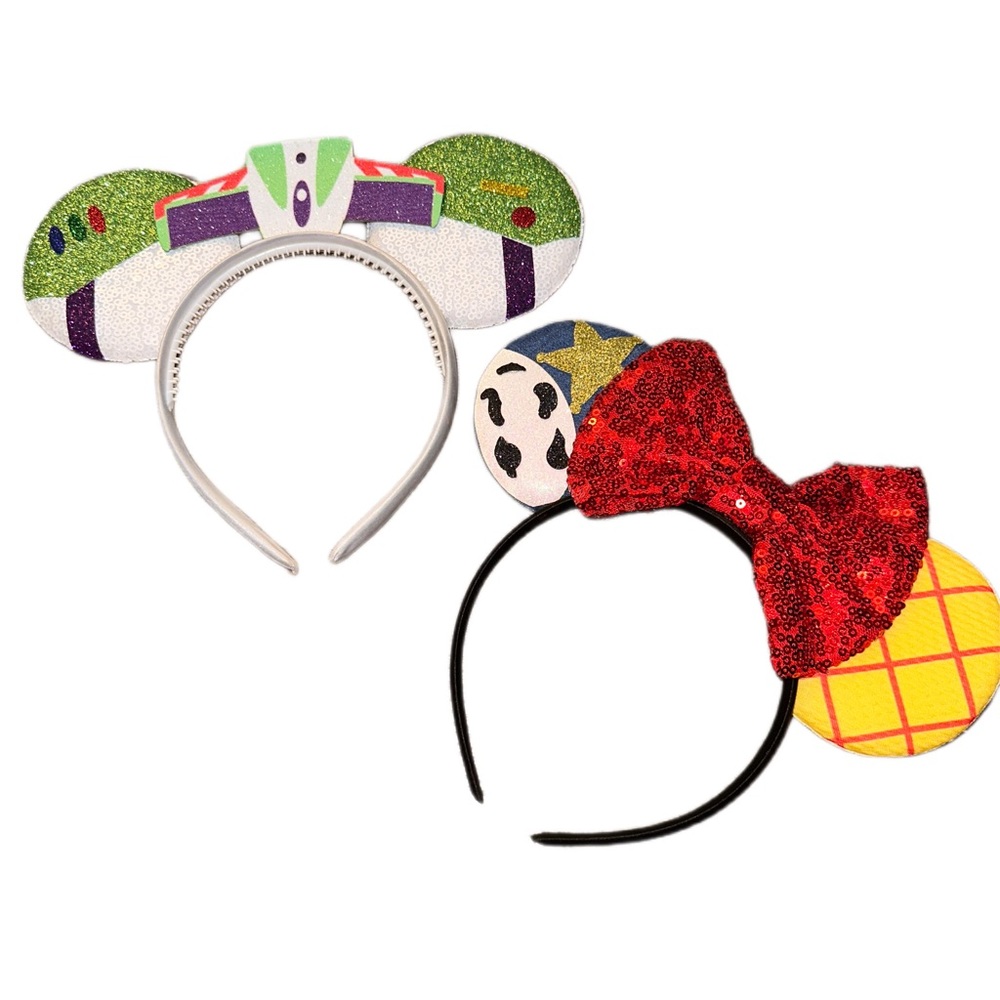 Disney Green and Blue Hair Accessories Set